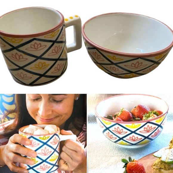 🆕 HANDMADE Asma Mug & Cereal Bowl - Picture 1 of 15